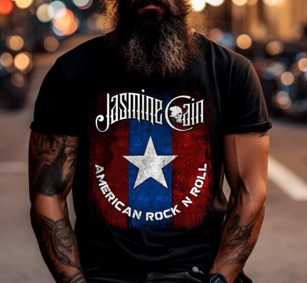 Jasmine Cain - American Rock And Roll T-Shirt